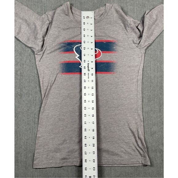 Houston Texans Long Sleeve Tee Shirt Womens S NFL Gray Football Fan Game‎ Day - Picture 5 of 7